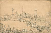 Drawing of Iron Bridge ca 1856 Margate History